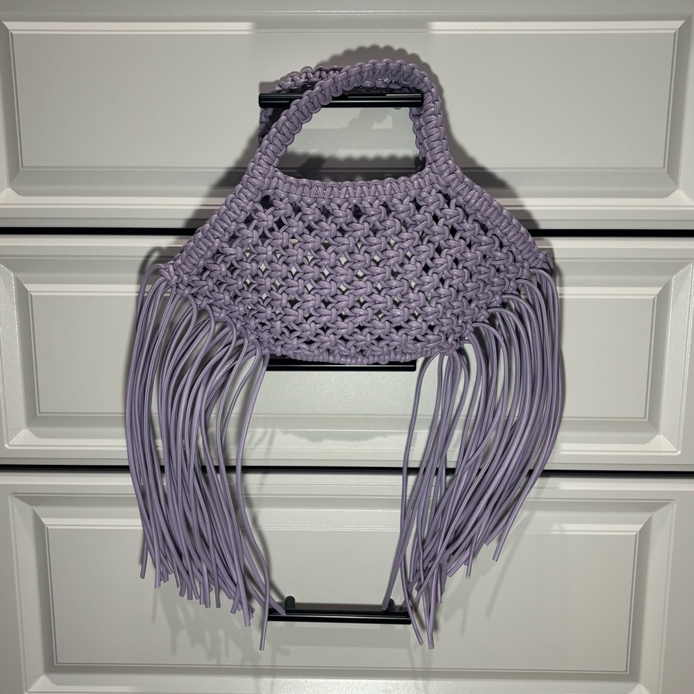 Yuzefi Grape Fringe Mini Bag - Picture 2 of 6